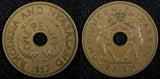 Rhodesia And Nyasaland Elizabeth II Bronze 1957 1 Penny KM# 2 (24 955)