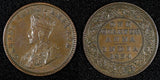 India-British George V Bronze 1934 (C) 1/4 Anna KM# 512 (27 404)