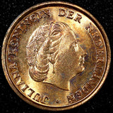Netherlands Juliana Bronze 1978 1 Cent RED BU KM# 180 (24 061)