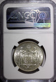 Denmark Christian X Silver 1930 N; AH/HS 2 Kroner NGC MS65 GEM BU  KM# 829 (1)