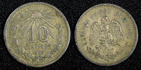 Mexico ESTADOS UNIDOS MEXICANOS Silver 1905 M 10 Centavos 1st Year KM# 428 (297)