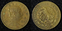 MEXICO Bronze 1961 Mo 5 Centavos Large type KM# 426 (27 908)