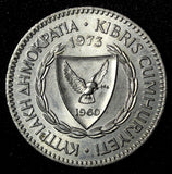Cyprus Copper-Nickel 1973 100 Mils Cypriot 28.45 mm UNC KM# 42 (28 391)