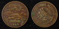 Mexico ESTADOS UNIDOS MEXICANOS Bronze 1955 20 Centavos Better Date KM# 439 (76)