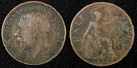 Great Britain George V Bronze  1927 1/2 Penny KM# 824 (26 893)