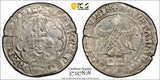 NETHERLANDS Utrecht Floris von Wevelinghoven (1379-93) Dbl Groot PCGS AU50 TOP