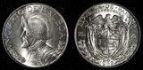 Panama Vasco Núñez de Balboa Silver (.900)  1962 1/4 Balboa GEM BU KM#11.2 (297)