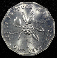 Jamaica Elizabeth II  Aluminum 1975 1 Cent Royal Mint FAO GEM BU KM# 64 (24 265)