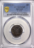 SCOTLAND Alexander III Silver (1280-1286) 1 Penny PCGS XF45 TOP GRADED S-5050