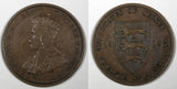 Jersey George V Bronze 1913 1/12 Shilling Mintage-204,000 KM# 12  (28 197)