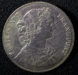German States FRANKFURT AM MAIN 1860 Thaler Coronation Medal,Pin,Brooch Silver