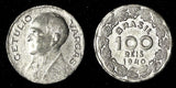 BRAZIL Dr. Getulio Vargas Copper-Nickel 1940 100 Reis   KM# 544 ( 27 603)