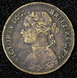 Great Britain Victoria Bronze 1879 Farthing KM# 753  (28 314)