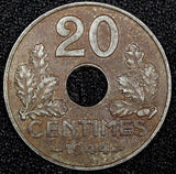 FRANCE Vichy French State Iron 1944 20 Centimes WWII Issue SCARCE  KM# 900.2a(2)