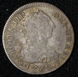 Mexico SPANISH COLONY Silver 1772 Mo FM 2 Reales Inverted Error SCARCE KM# 88.1
