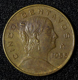 Mexico ESTADOS UNIDOS MEXICANOS 1955 5 Centavos Better Date KM# 426 (28 008)