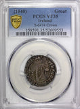 IRELAND Henry VIII Silver (1540) Groat CROWN PCGS VF35 SCARCE S-6474 (553)