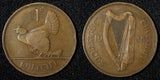 Ireland Republic Bronze 1935 1 Penny hen with chicks  KM# 3 (28 991)