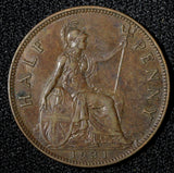 Great Britain George V Bronze 1931 1/2 Penny KM# 837 (28 907)