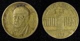 BRAZIL  Diogo Antônio Feijó Aluminum-Bronze 1937  500 Reis KM# 540 (27 646)