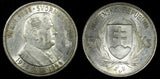 SLOVAKIA Jozef Tiso Silver 1944 50 Korun WWII Issue 34mm 1 Year Type KM# 10 (19)