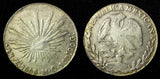 Mexico FIRST REPUBLIC Silver 1858 Zs MO 4 Reales Zacatecas Mint KM# 375.9 (424)