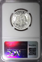 Mexico ESTADOS UNIDOS Silver 1944 M 50 Centavos NGC MS67 GEM GEM BU KM# 447 (4)