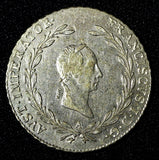 Austria Franz I Silver 1828 A 20 Kreuzer Vienna Mint aUNC  KM# 2144 (30 159)
