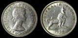 Australia Silver 1954 Florin Royal Visit of Elizabeth II Melt:$15.00 KM# 55 (35)