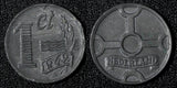 Netherlands German Occupation Zinc 1942 1 Cent WWII ISSUE KM# 170  (27 955)