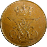 Denmark Frederik VIII Bronze 1907 VBP; GJ 5 Ore UNC Condition KM# 806 (23 803)