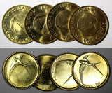 Slovenia  1999 2 Tolarja A barn swallow UNC KM# 5 RANDOM PICK (1 Coin) (862)