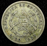 Guatemala Silver 1928 5 Centavos Royal Mint BETTER DATE KM# 238.2  (24 463)