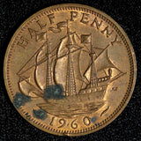 GREAT BRITAIN Elizabeth II 1960 1/2 Penny  KM# 896  (28 624)
