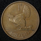 Ireland Republic Bronze 1935 1 Penny hen with chicks  KM# 3 (28 883)
