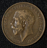 Great Britain George V Bronze 1924 1/2 Penny KM# 809 (28 895)