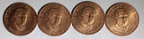 Jamaica 1995 25 Cents Marcus Garvey 1st Year UNC KM# 167 Random Pick (1 Coin)(5)