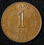 Trinidad & Tobago Bronze 1966-1973 1 Cent KM# 1 RANDOM PICK (1 Coin) (29 057)