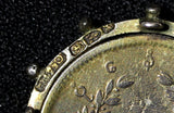 Burmese coin 1800's British Officer Pin WWI 4 Hallmarkes Silver 9.56g. RARE