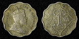 India-British Edward VII 1908 1 Anna Nice Toned KM# 504 (27 622)