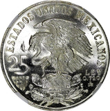 MEXICO Silver 1968 Mo  25 Pesos NGC MS67 Olympic Games Even Rings KM# 479.1 (8)