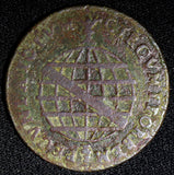 BRAZIL Joao V Copper 1735  20 Reis Lisbon Mint 36mm SCARCE KM# 143.4 (473)