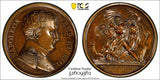 FRANCE MEDAL 1814 NAPOLEON Battle of Champaubert PCGS SP63 TOP GRADED Bram-1341