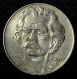 BRAZIL Carlos Gomes Copper-Nickel 1937 300 Reis KM# 538 (27 787)