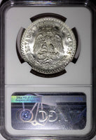 Mexico ESTADOS UNIDOS MEXICANOS Silver 1944 M 1 Peso NGC MS67 GEM BU KM# 455 (1)