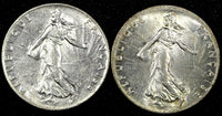FRANCE Silver 1918 50 Centimes aUNC/UNC KM# 854 RANDOM PICK (1 Coin)  (24 702)