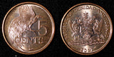 Trinidad & Tobago 2017 5 Cents Bird of Paradise UNC KM# 30 RANDOM PICK (1 C) (5)