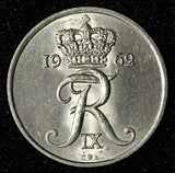 Denmark Frederik IX 1962  25 Øre High Grade KM# 850 (28 650)