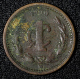 Mexico ESTADOS UNIDOS MEXICANOS Copper 1900 M 1 Centavo Narrow Date KM# 394.1(3)