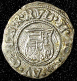 Hungary Rudolf II (1576-1608) Silver 1586 K-B Denar Crowned Madonna MB# 260 (1)